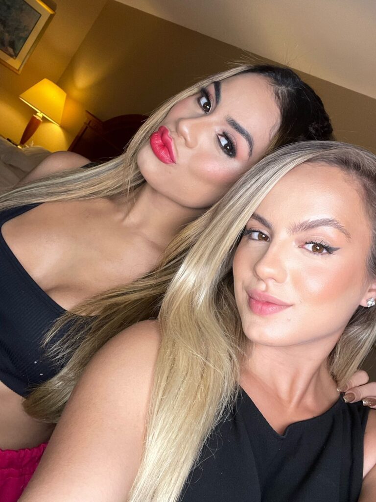 Julia Cavalheiro maquiou Lexa para um show (Acervo Pessoal)